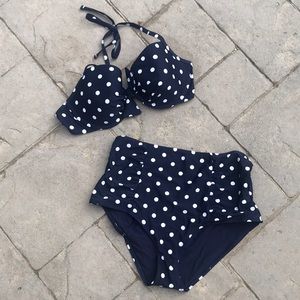 Aerie Blakely Bikini with High Waisted Bottoms